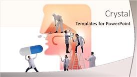  Presentation with otolaryngology - Audience pleasing presentation theme consisting of otolaryngology-concept-with-doctors-treating backdrop and a lemonade colored foreground