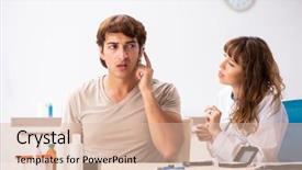  Presentation with hearing - Beautiful slides featuring otorhinolaryngology - patient with hearing problem visiting backdrop and a lemonade colored foreground