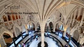  Presentation with revival - Audience pleasing presentation design consisting of stucco urban house backdrop and a gray colored foreground