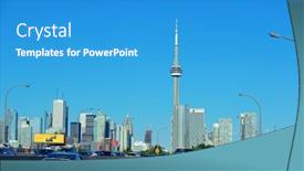  Presentation with parliament - Theme with ottawa-canada-sep-8-parliament background and a teal colored foreground