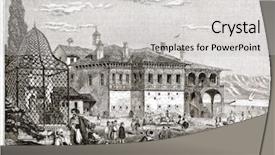  Presentation with present history - Presentation design consisting of ottoman history - ali pasha tomb in ioannina background and a light gray colored foreground