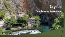  Presentation with bosnia - Presentation enhanced with ottoman history - blagaj tekke a sufi lodge background and a dark gray colored foreground