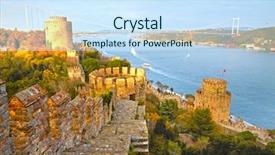  Presentation with ottoman history - Audience pleasing slide deck consisting of ottoman history - fortress rumelihisar istanbul turkey hdr backdrop and a sky blue colored foreground