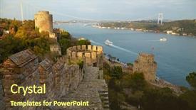  Presentation with istanbul - Amazing presentation having ottoman history - fortress rumelihisar istanbul turkey backdrop and a tawny brown colored foreground