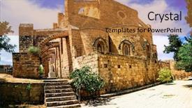  Presentation with ottoman history - Amazing PPT theme having ottoman history - landmarks of cyprus - ghost backdrop and a red colored foreground