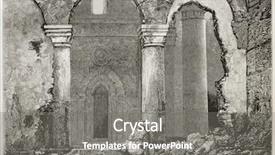  Presentation with ottoman history - Theme enhanced with ottoman history - old illustration of ayaslug nowadays background and a gray colored foreground