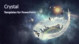  Presentation with world - Amazing theme having our great modern world mixed backdrop and a wine colored foreground