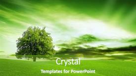  Presentation with green planet - Audience pleasing presentation design consisting of our green planet backdrop and a tawny brown colored foreground