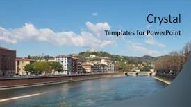  Presentation with lourdes - Presentation design featuring our lady of lourdes sanctuary background and a light blue colored foreground