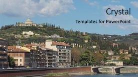  Presentation with lourdes - Slide set enhanced with our lady of lourdes sanctuary background and a light blue colored foreground