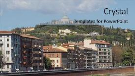  Presentation with lourdes - Presentation featuring our lady of lourdes sanctuary background and a light blue colored foreground