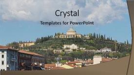  Presentation with lourdes - PPT theme having our lady of lourdes sanctuary background and a light blue colored foreground