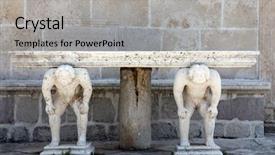  Presentation with rock stone - Colorful slide set enhanced with our lady of the rock backdrop and a  colored foreground