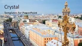  Presentation with resurrection - Theme featuring our saviour on spilled blood background and a light blue colored foreground