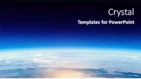  Presentation with universe - Presentation theme featuring our unique universe mixed media background and a navy blue colored foreground