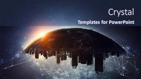  Presentation with universe - Amazing presentation having our unique universe mixed media backdrop and a navy blue colored foreground