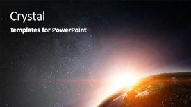  Presentation with universe - Amazing PPT theme having our-unique-universe-mixed-media backdrop and a wine colored foreground