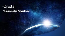  Presentation with universe - Theme with our-unique-universe-mixed-media background and a black colored foreground