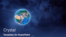  Presentation with universe - Slide deck consisting of our-unique-universe-mixed-media background and a ocean colored foreground