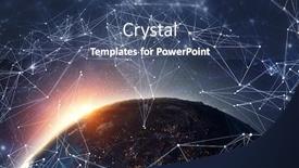  Presentation with universe - Amazing slide deck having our-unique-universe-mixed-media backdrop and a ocean colored foreground