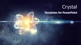  Presentation with universe - Slides with our-unique-universe-mixed-media background and a navy blue colored foreground