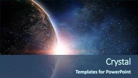  Presentation with universe - PPT layouts with our unique universe background and a ocean colored foreground