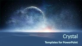  Presentation with universe - Cool new presentation theme with our unique universe backdrop and a ocean colored foreground