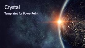  Presentation with universe - Slide deck consisting of our unique universe background and a wine colored foreground