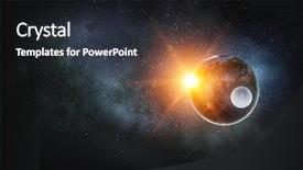  Presentation with universe - Amazing slides having our unique universe backdrop and a wine colored foreground