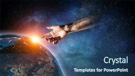  Presentation with universe - PPT layouts consisting of our unique universe background and a ocean colored foreground