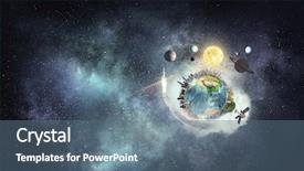  Presentation with universe - Slide deck having our unique universe background and a ocean colored foreground