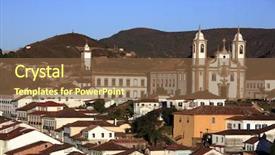  Presentation with world heritage - Amazing slides having ouro preto in minas gerais backdrop and a tawny brown colored foreground