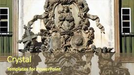  Presentation with world heritage - Cool new presentation design with ouro preto in minas gerais backdrop and a violet colored foreground