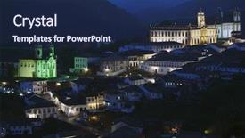  Presentation with brazil - Presentation design enhanced with ouro preto minas gerais brazil background and a navy blue colored foreground