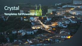  Presentation with brazil - Beautiful presentation design featuring ouro preto minas gerais brazil backdrop and a tawny brown colored foreground