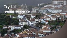 Presentation with lavra ceu aberto de ouro - Colorful presentation enhanced with ouro preto minas gerais brazil backdrop and a gray colored foreground