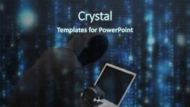  Presentation with basic - Colorful PPT layouts enhanced with out face with computer backdrop and a tawny brown colored foreground