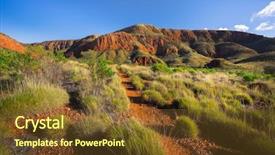  Presentation with national territory - Presentation design enhanced with outback - ormiston pound northern territory background and a tawny brown colored foreground