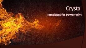  Presentation with fire ice and abstract - Slide set consisting of outbreak on an abstract background background and a wine colored foreground