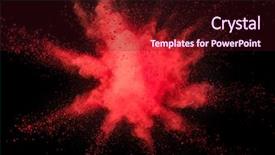  Presentation with black yellow - PPT layouts featuring outburst - explosion of yellow powder isolated background and a  colored foreground