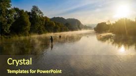  Presentation with outdoor activities - Theme featuring outdoor activities and spending leasure background and a tawny brown colored foreground