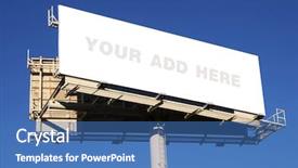  Presentation with blank backgroud - PPT layouts featuring outdoor advertising - billboard with blank space background and a  colored foreground