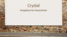  Presentation with advertising - Colorful PPT theme enhanced with outdoor advertising - large white blank billboard backdrop and a sky blue colored foreground