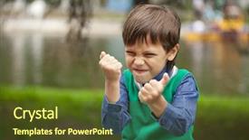  Presentation with childrens day - Amazing PPT layouts having outdoor at the summer day backdrop and a tawny brown colored foreground