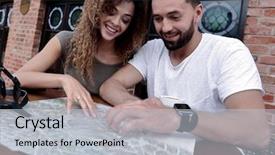  Presentation with planning - Audience pleasing PPT theme consisting of  backdrop and a  colored foreground