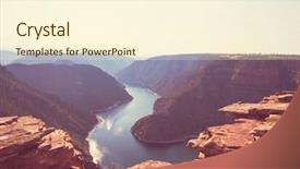  Presentation with surface area - Cool new slide deck with outdoor camping - flaming gorge recreation area backdrop and a cream colored foreground