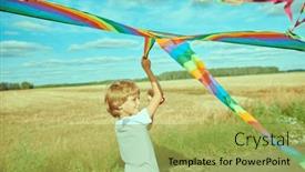  Presentation with outdoor games - Slide deck having outdoor-games-for-kids background and a  colored foreground