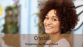  Presentation with head - Cool new PPT theme with outdoor head and shoulders portrait backdrop and a  colored foreground