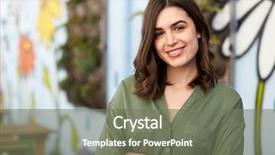  Presentation with head - Amazing slide deck having outdoor head and shoulders portrait backdrop and a  colored foreground