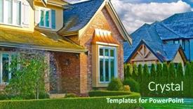  Presentation with british columbia canada - Presentation design enhanced with outdoor-landscape-garden-in-north background and a tawny brown colored foreground